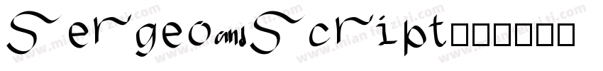 sergeo script字体转换